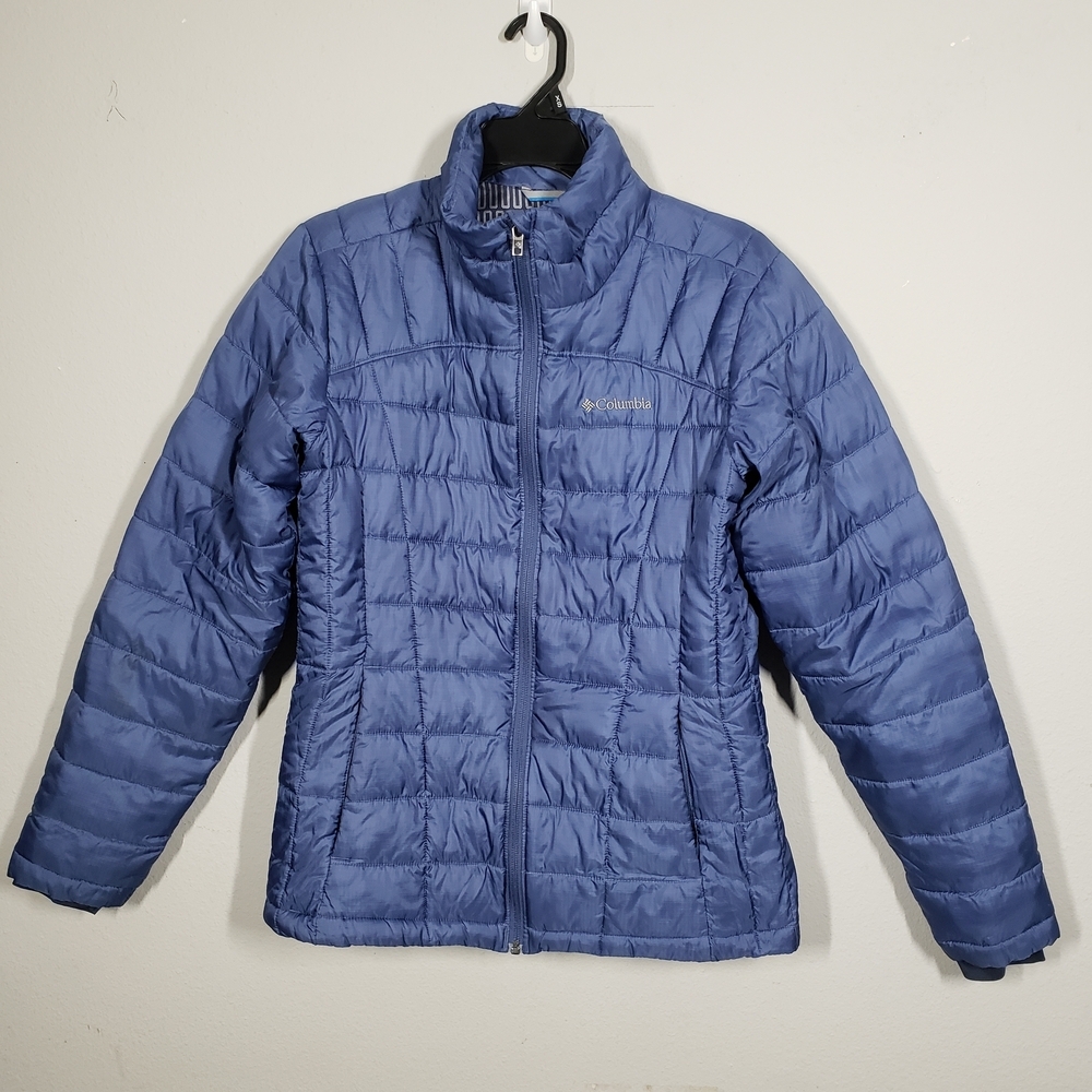 Columbia Pacific Post Thermal Coil Blue Puffer Jacket Size Small